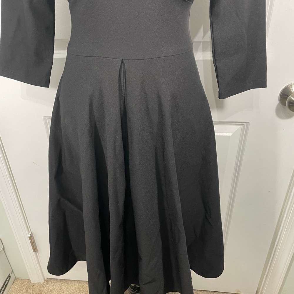 Muxxn Chic Black Long Sleeve Dress Size Small CB- - Picture 3 of 10